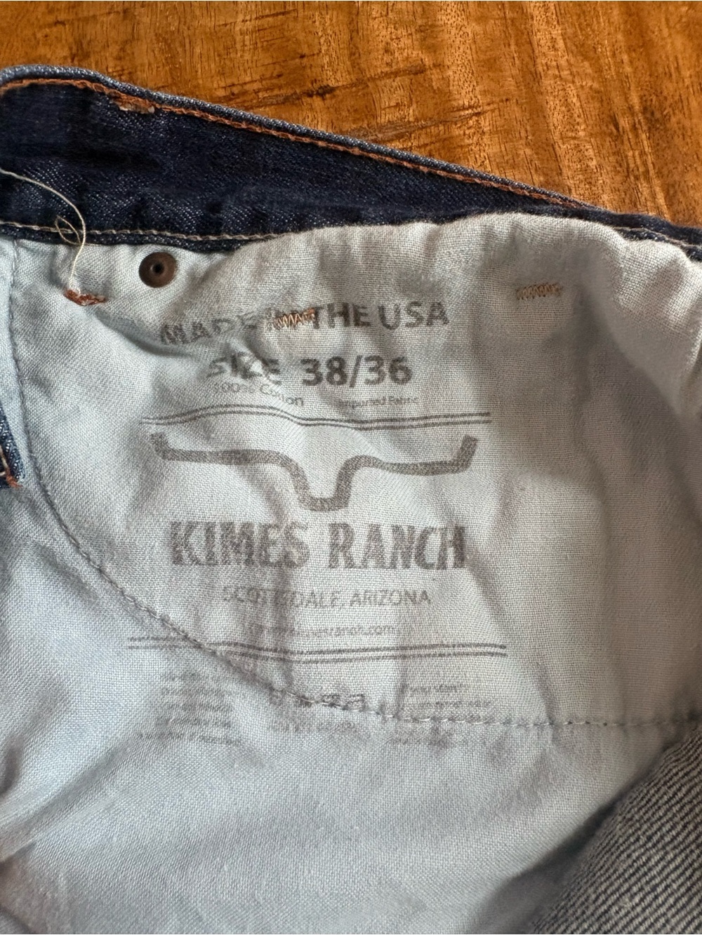 Kimes Ranch Men’s Indigo Blue Straight Jeans
